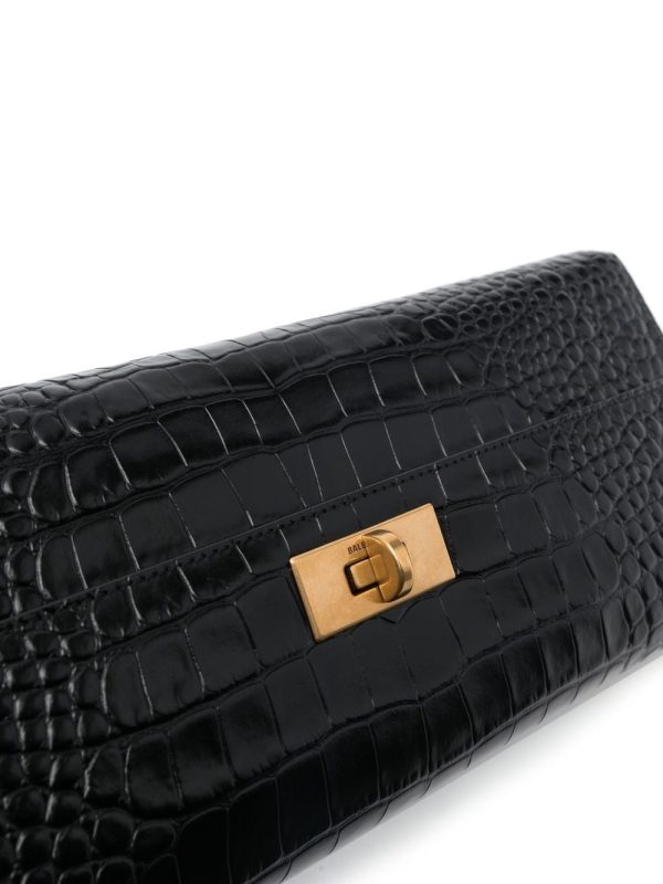 Balenciaga Money Elongate crocodile-effect shoulder bag - Image 5