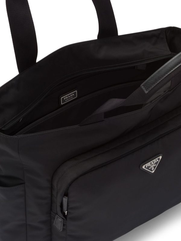 Prada Saffiano leather recycled tote bag - Image 5