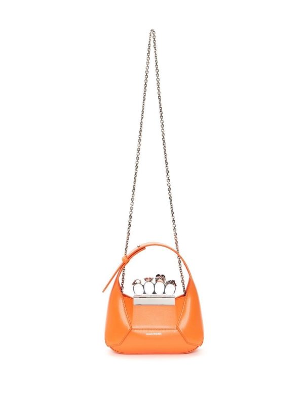 Alexander McQueen mini Jewelled Hobo leather bag - Image 5