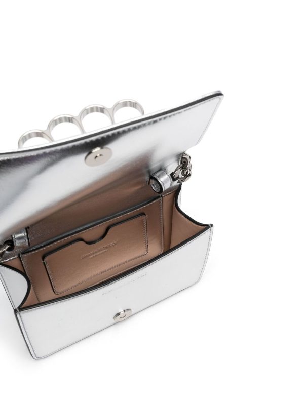 Alexander McQueen metallic-effect leather tote - Image 5