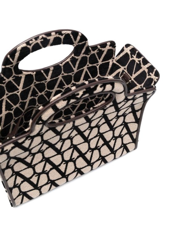 Valentino Garavani Le Troisième Toile Iconographe leather tote bag - Image 5
