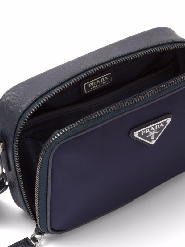 Prada triangle-logo Brique messenger bag - Image 5