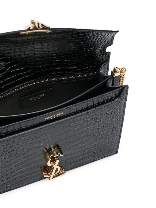 Saint Laurent Cassandra crocodile-embossed bag - Image 5