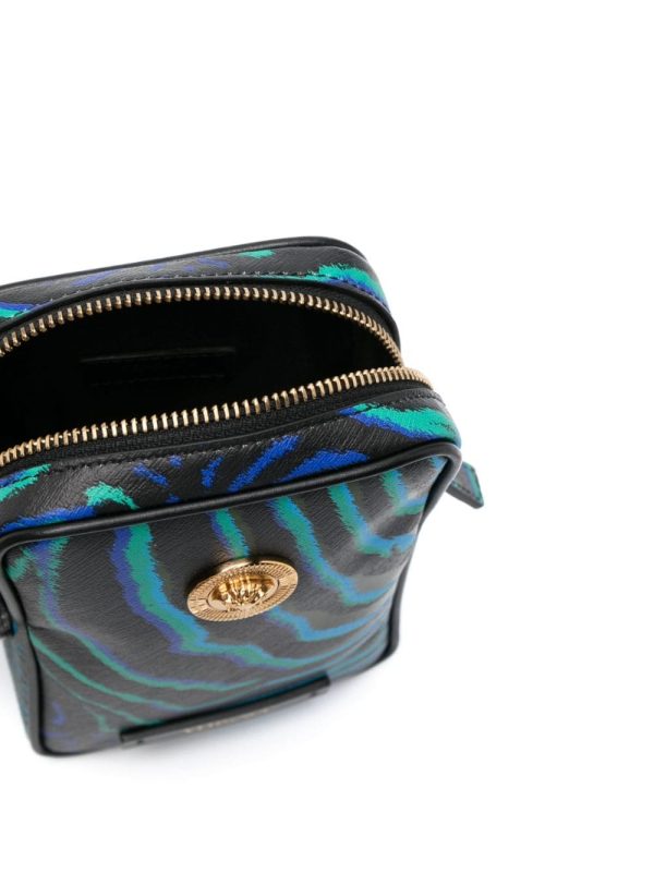 Versace zebra-print leather messenger bag - Image 4