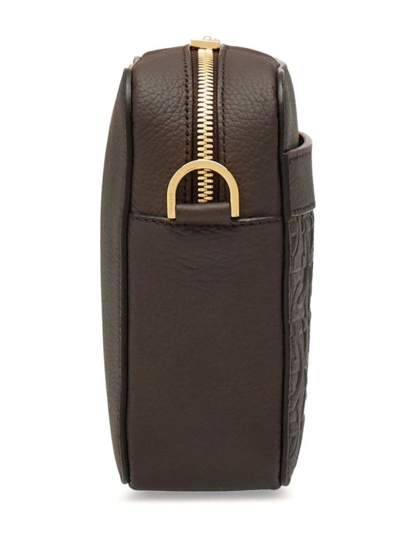 Ferragamo Gancini pebbled-texture shoulder bag - Image 5