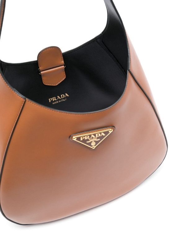 Prada triangle-logo leather shoulder bag - Image 5