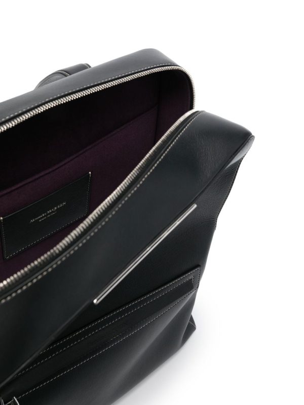 Alexander McQueen signature-handle leather backpack - Image 5