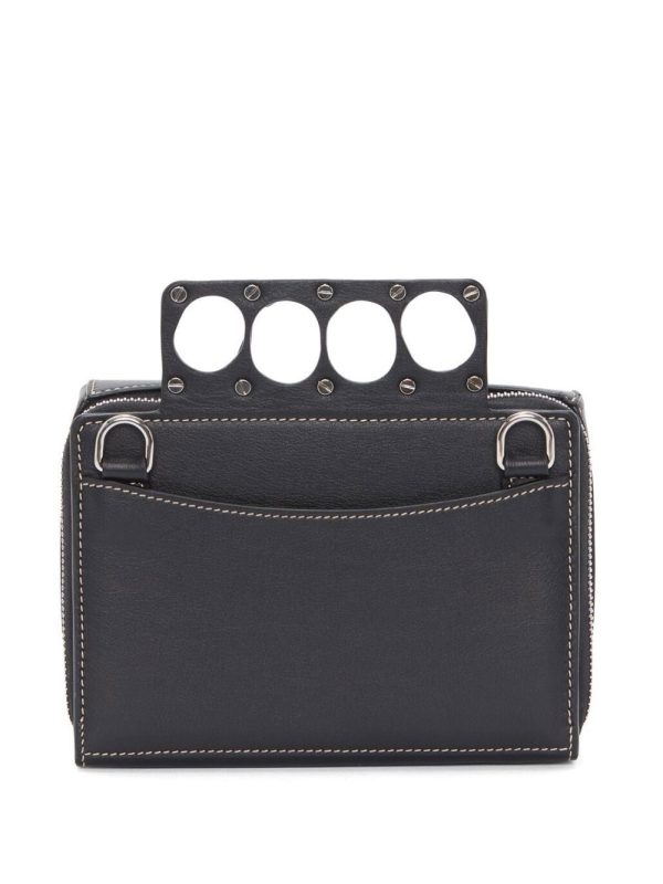 Alexander McQueen logo-lettering leather mini bag - Image 5