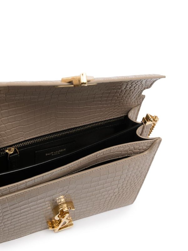Saint Laurent Cassandra crocodile-embossed bag - Image 5