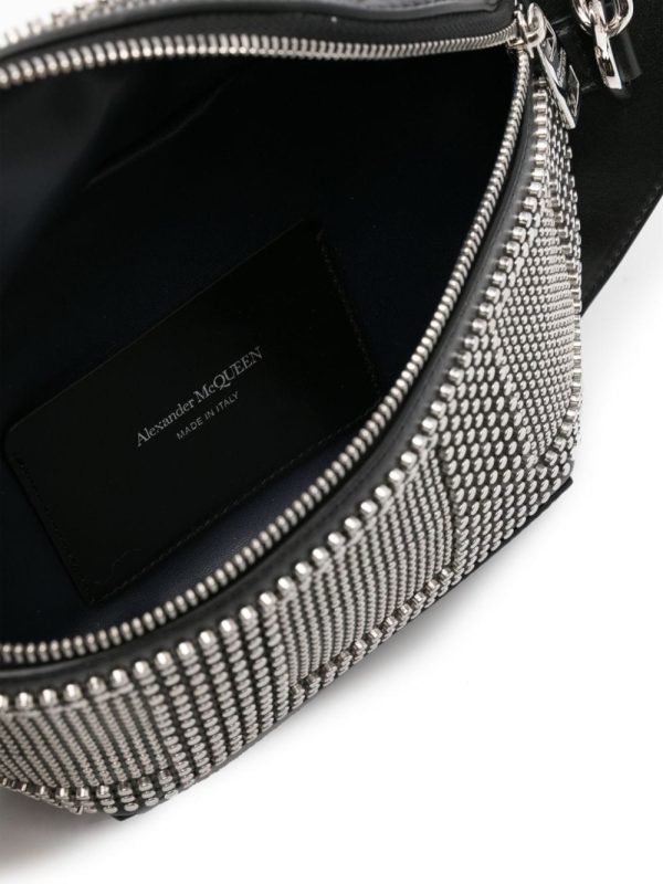 Alexander McQueen stud-embellished leather messenger bag - Image 5