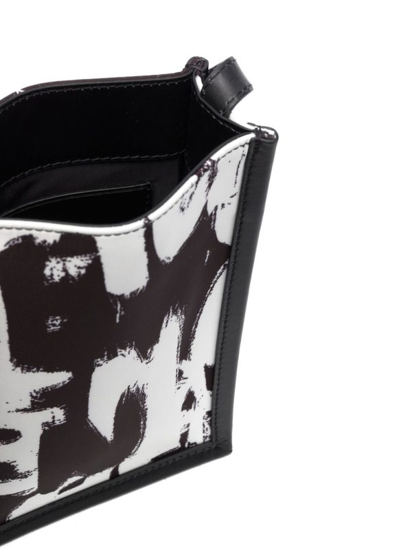 Alexander McQueen graffiti-print crossbody bag - Image 2
