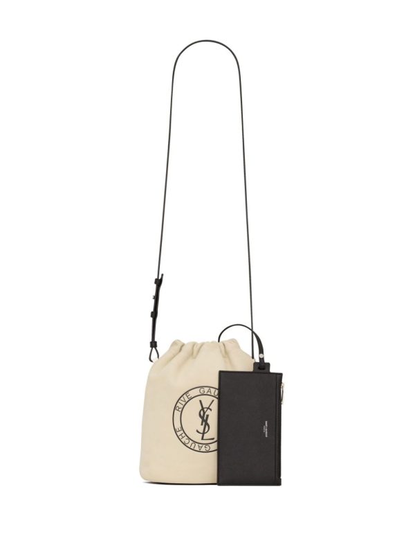 Saint Laurent Rive Gauche leather bucket bag - Image 5