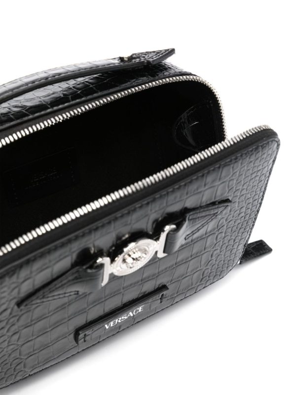 Versace croc-embossed crossbody bag - Image 5