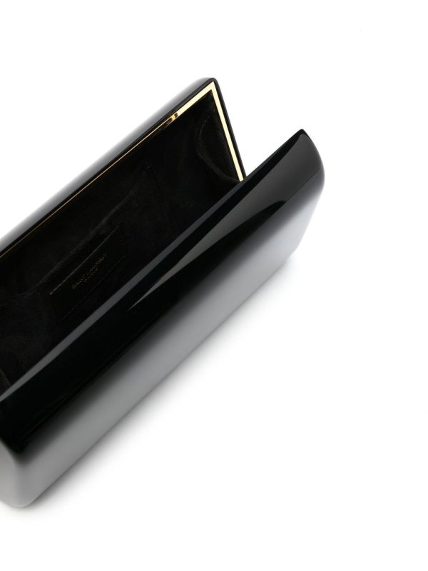 Saint Laurent patent box clutch bag - Image 5