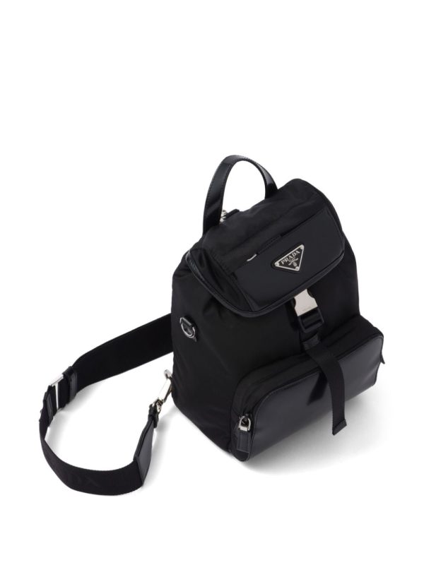 Prada triangle-logo panelled backpack - Image 5