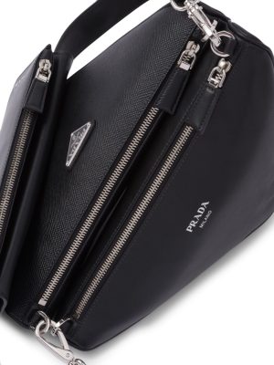 Prada Triangle Saffiano-leather shoulder bag