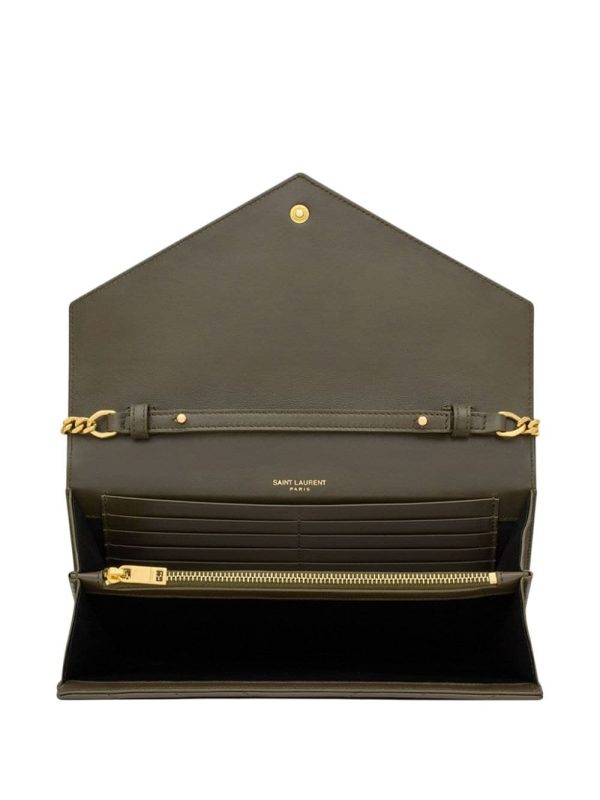 Saint Laurent Cassandre leather chain wallet - Image 5