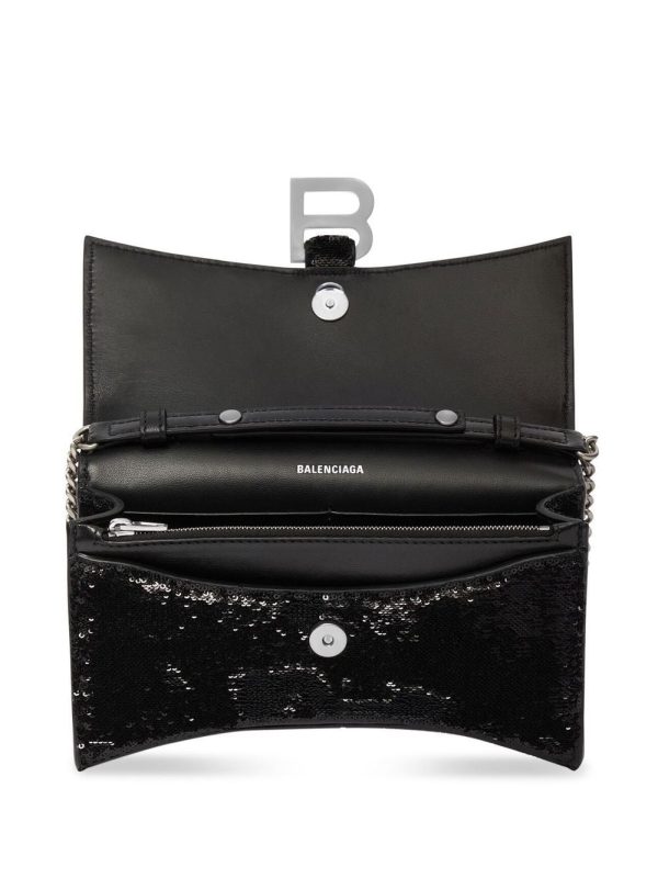 Balenciaga Hourglass sequin-detail chain wallet - Image 5
