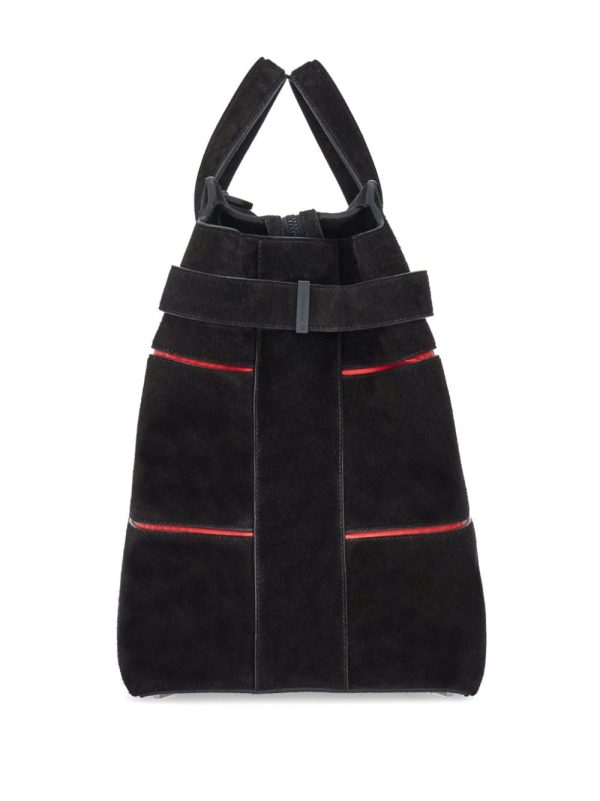 Ferragamo Gancini-plaque suede tote bag - Image 5