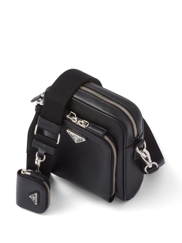 Prada triangle-logo leather shoulder bag - Image 5