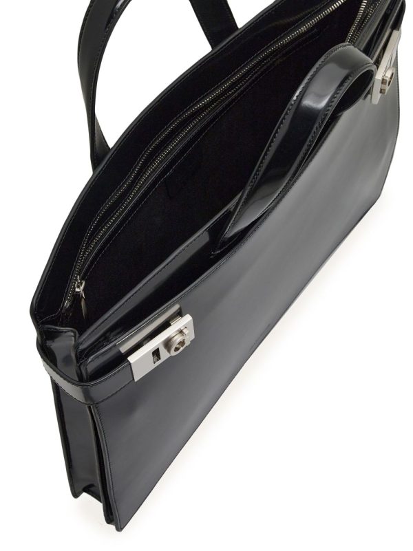 Ferragamo Gancini-buckle leather briefcase - Image 5