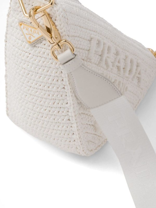 Prada Triangle logo-embroidered shoulder bag - Image 5