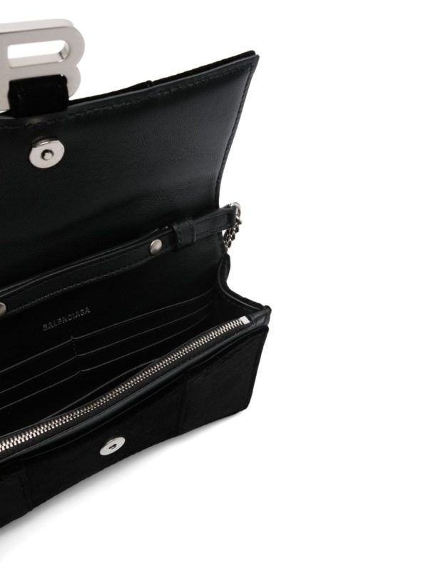 Balenciaga Hourglass velvet chain wallet - Image 5