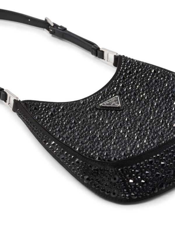 Prada Cleo crystal-embellished shoulder bag - Image 5