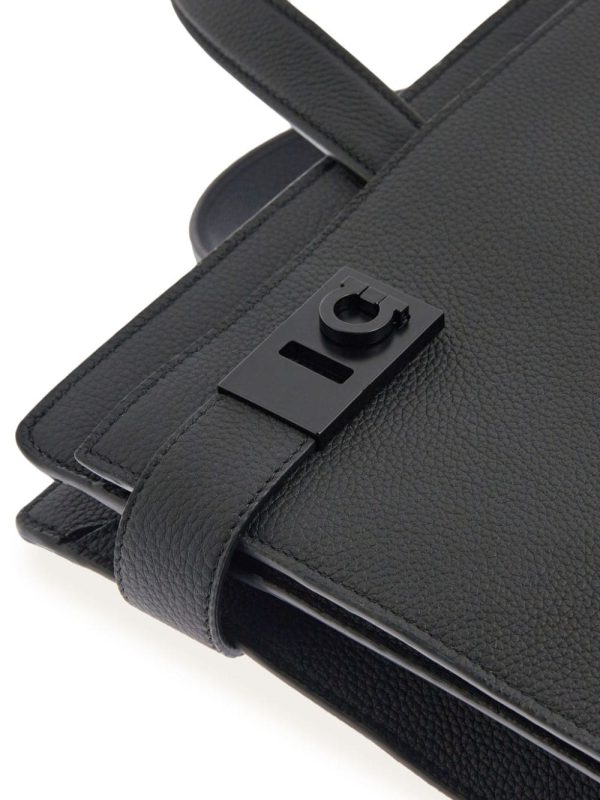 Ferragamo Gancini-buckle leather briefcase - Image 5