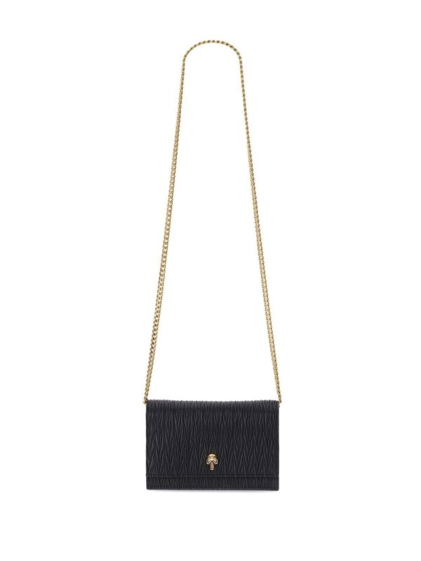 Alexander McQueen textured skull-embellished mini bag - Image 5