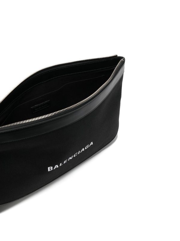 Balenciaga logo-print clutch - Image 5