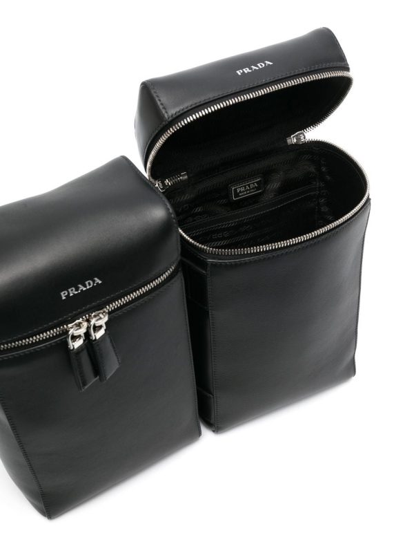 Prada Double leather backpack - Image 5