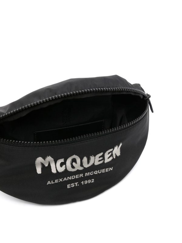Alexander McQueen Graffiti logo-print belt bag - Image 2