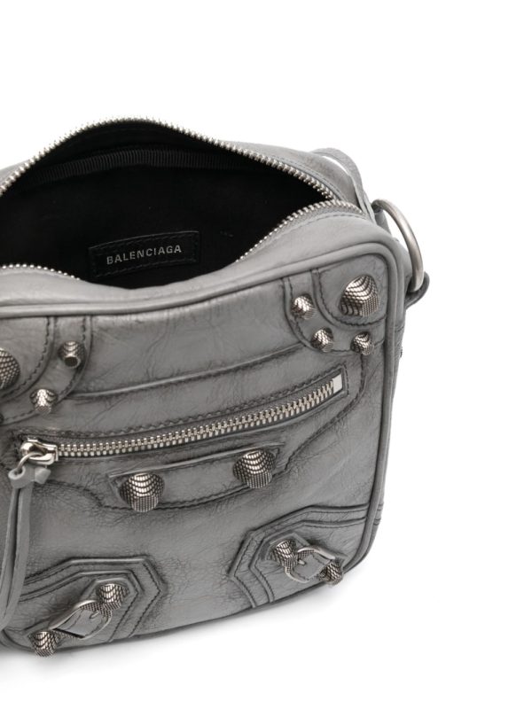 Balenciaga Le Cagole cracked leather messenger bag - Image 5