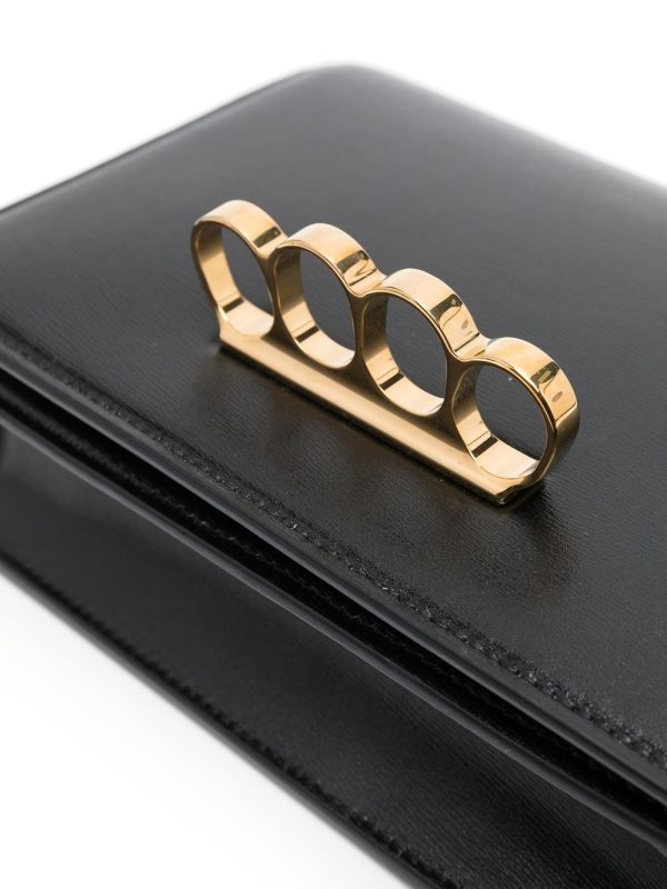Alexander McQueen logo-stamp leather crossbody bag - Image 5