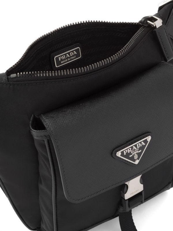 Prada recycled nylon Saffiano leather shoulder bag - Image 5