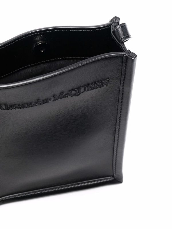 Alexander McQueen embroidered logo messenger bag - Image 2
