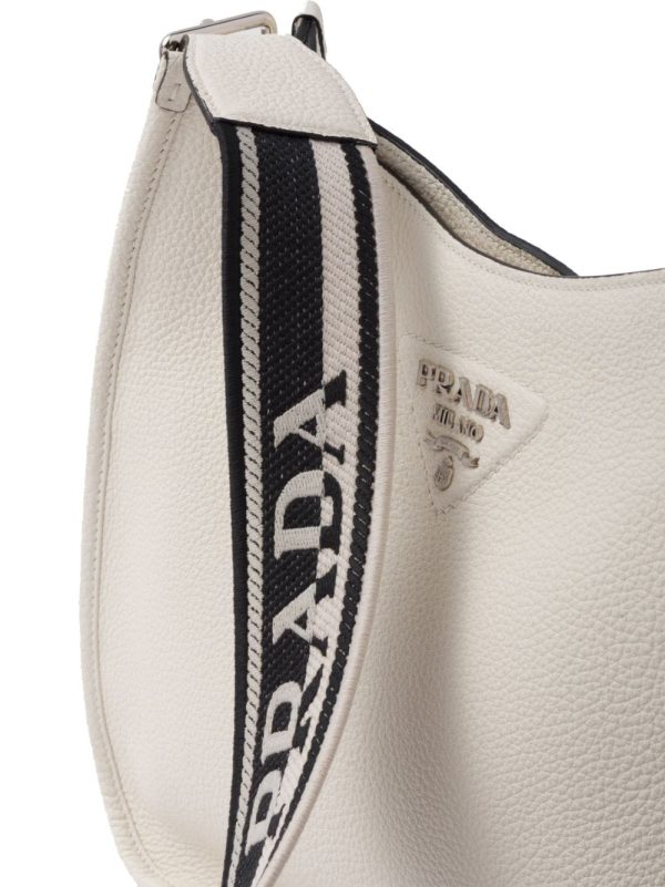 Prada triangle-logo hobo shoulder bag - Image 5