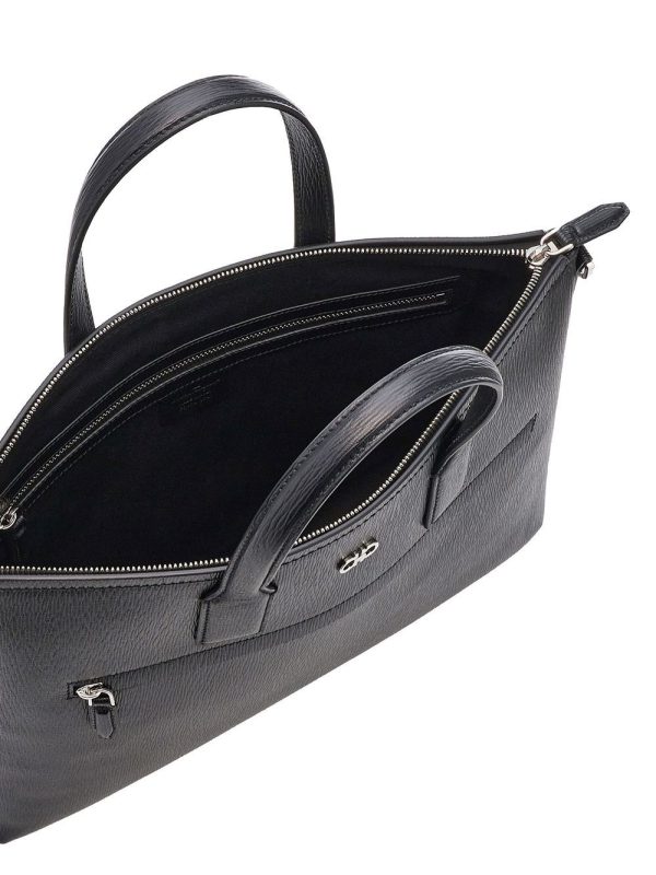 Ferragamo Gancini leather business bag - Image 5
