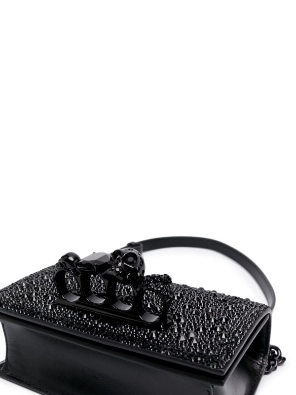 Alexander McQueen mini The Biker Jewelled crossbody bag - Image 5