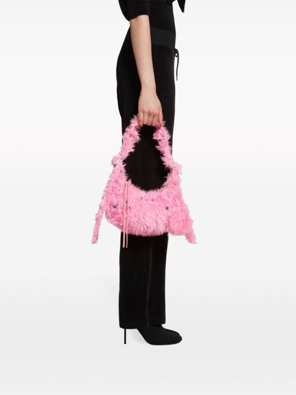 Balenciaga Le Cagole XS faux-fur shoulder bag - Image 6