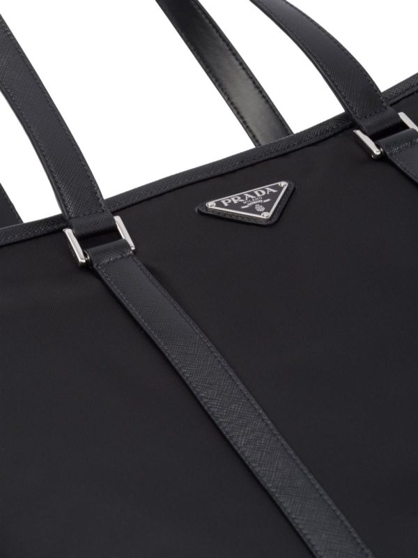 Prada logo-plaque tote bag - Image 6