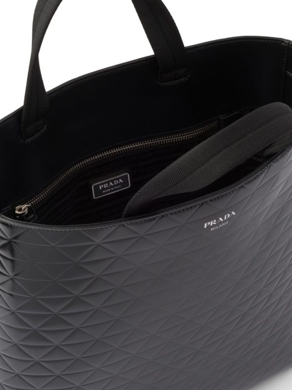 Prada embossed-print leather tote bag - Image 6