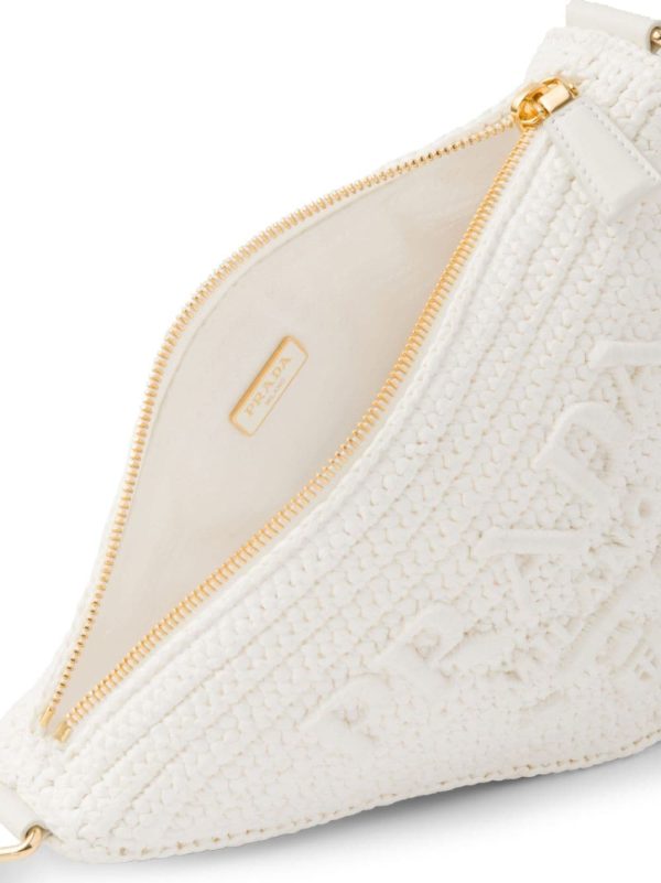Prada Triangle logo-embroidered shoulder bag - Image 6