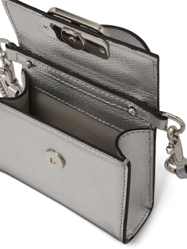 Valentino Garavani micro VSling metallic handbag - Image 7