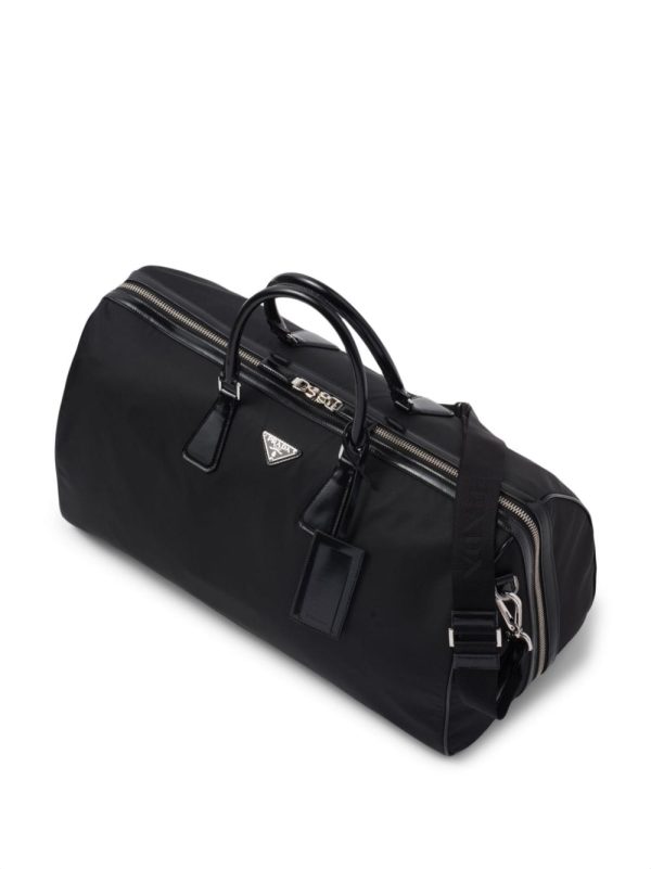 Prada logo-plaque panelled duffel bag - Image 6