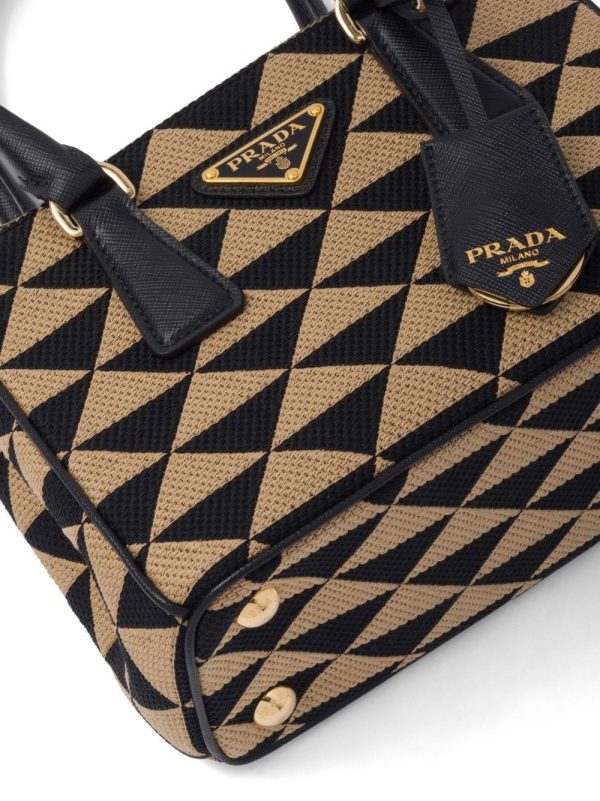 Prada Symbole embroidered mini bag - Image 6
