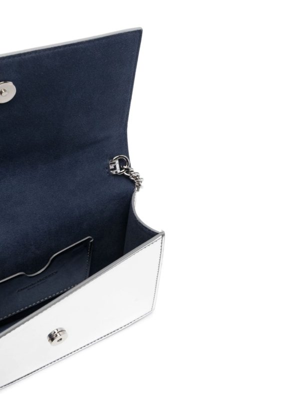 Alexander McQueen Jewelled metallic-finish shoulder bag - Image 2