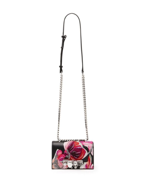 Alexander McQueen Mini Jewelled Solarised Orchid bag - Image 6