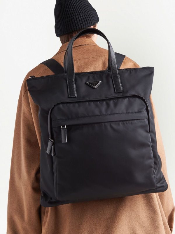 Prada Re-Nylon Saffiano-leather tote bag - Image 6